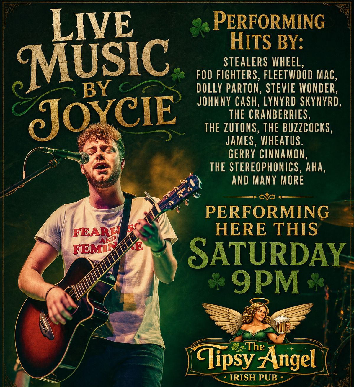 Live music tonight at The Tipsy Angel